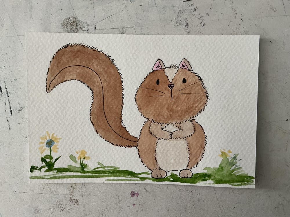 Baby squirrel - image 2 - student project