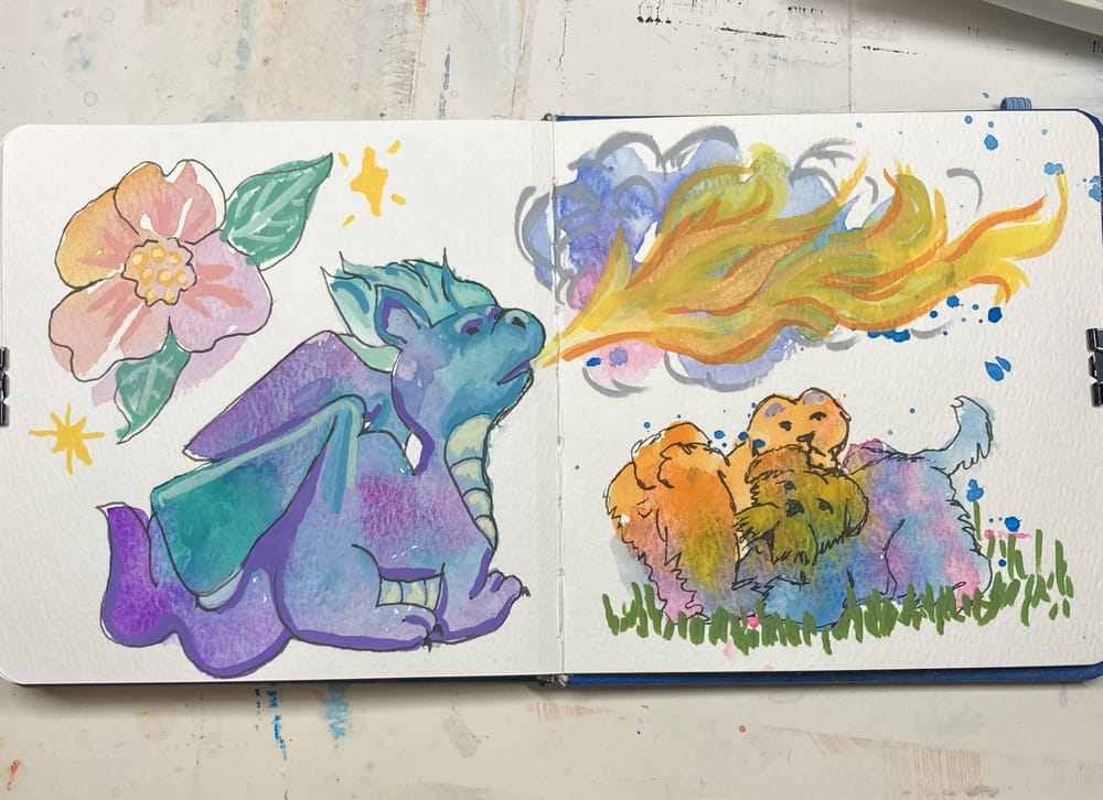 Paint First Sketchbook Play - image 5 - student project