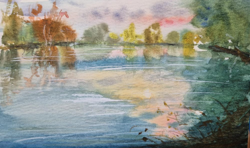 The Paint First Technique: 7 Days of Loose Watercolor & Doodle Sketchbook Magic - image 9 - student project
