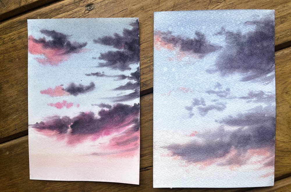 5-Day Watercolor Sky Challenge - image 6 - student project