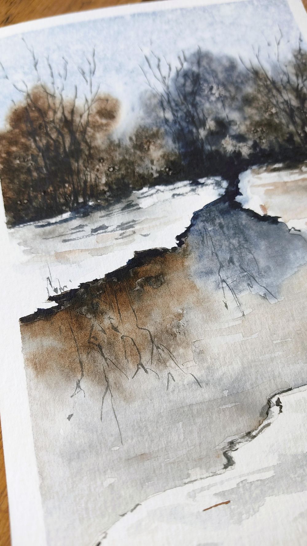 Calming Winter Scenes with Only 2 Colours - image 5 - student project