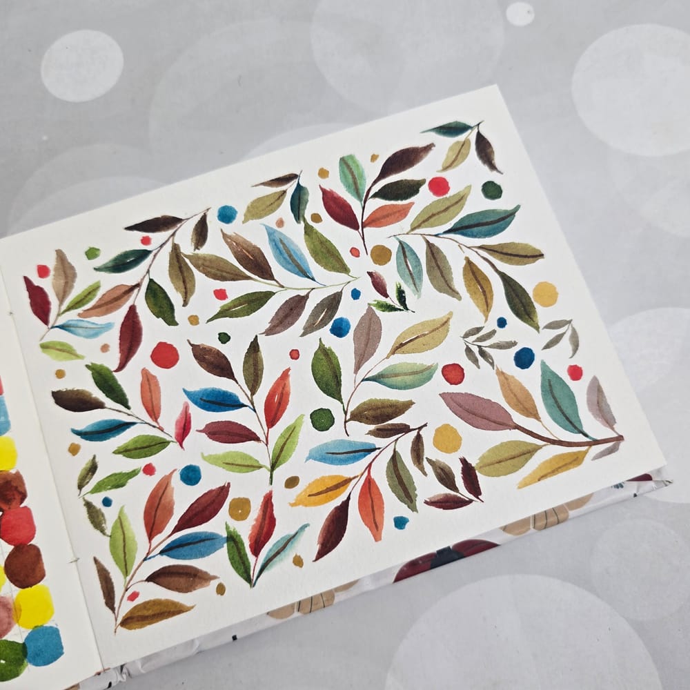 Autumn watercolor patterns - image 3 - student project
