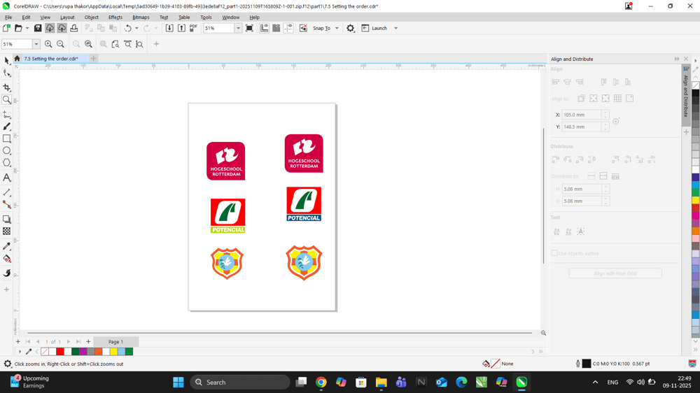 CorelDRAW Project : 01 , 02, 03, 04 - image 3 - student project