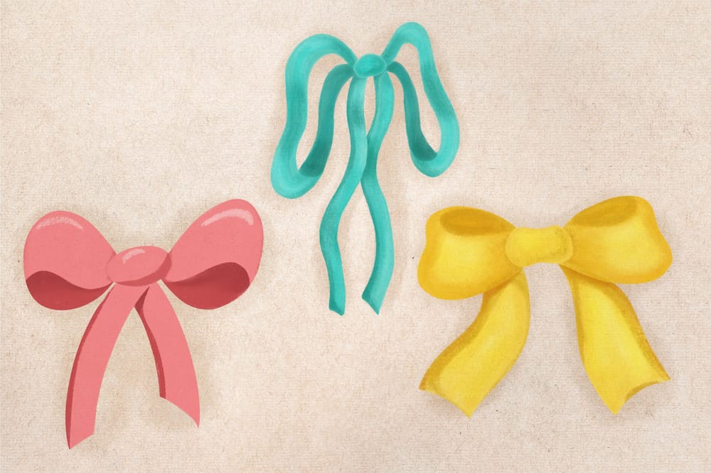 Colourful bows - image 1 - student project