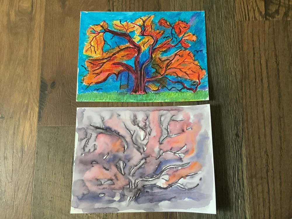 Abstract Trees inspired by Piet Mondrian - image 1 - student project