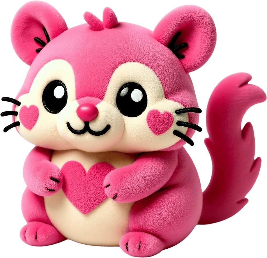 Plush toy bag charm - image 2 - student project