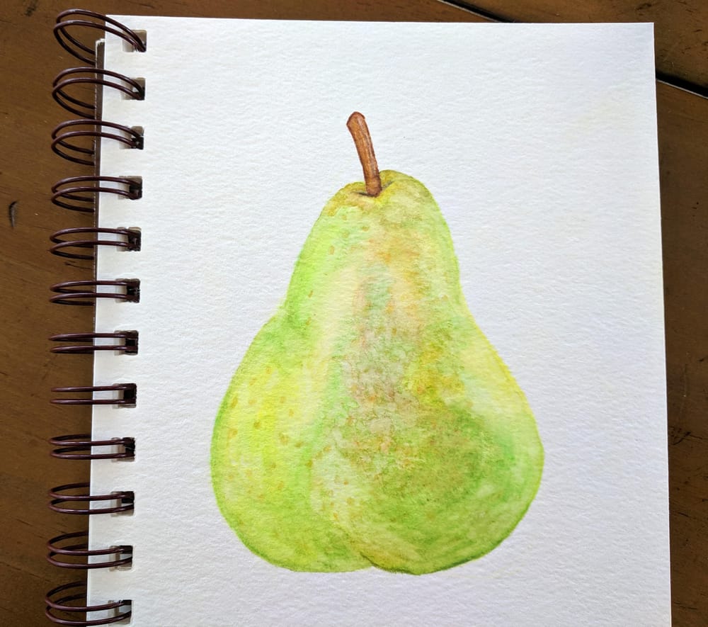 Loose Mixed Media - Pear - image 1 - student project
