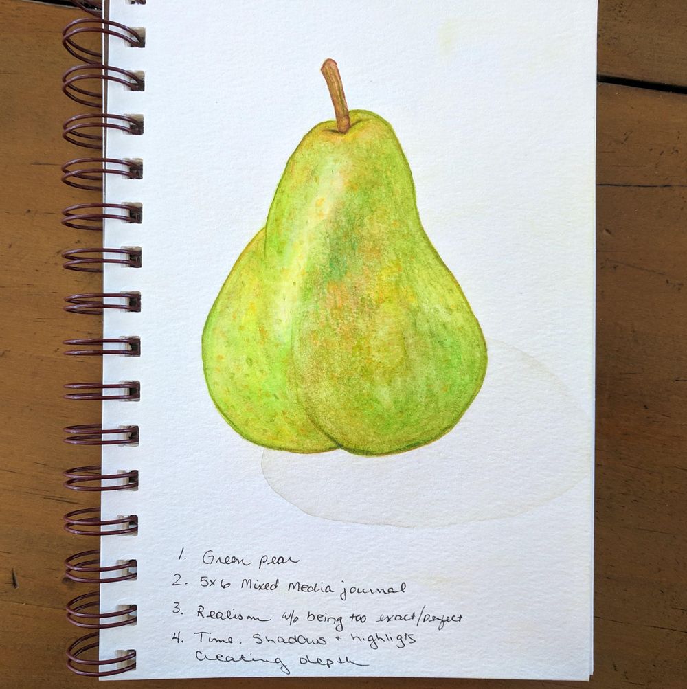 Loose Mixed Media - Pear - image 2 - student project