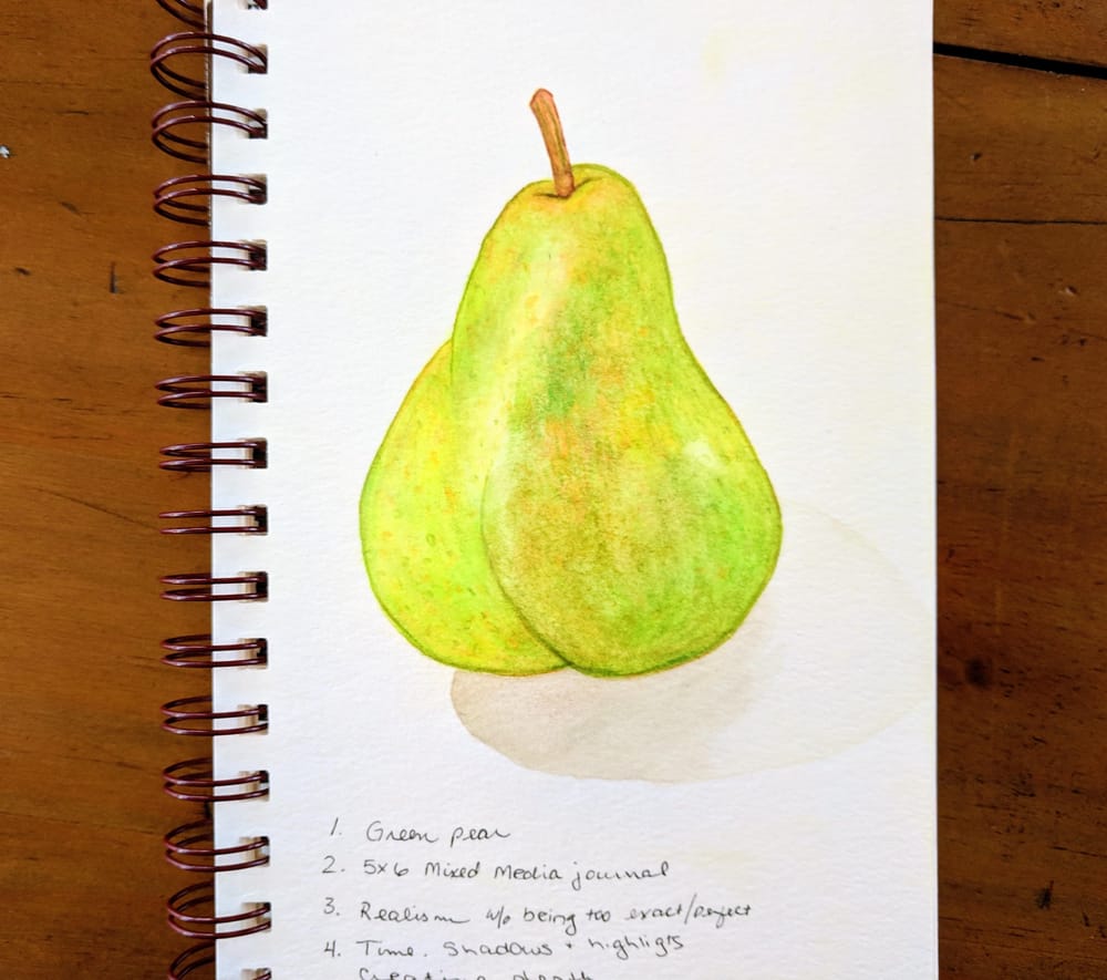 Loose Mixed Media - Pear - image 3 - student project