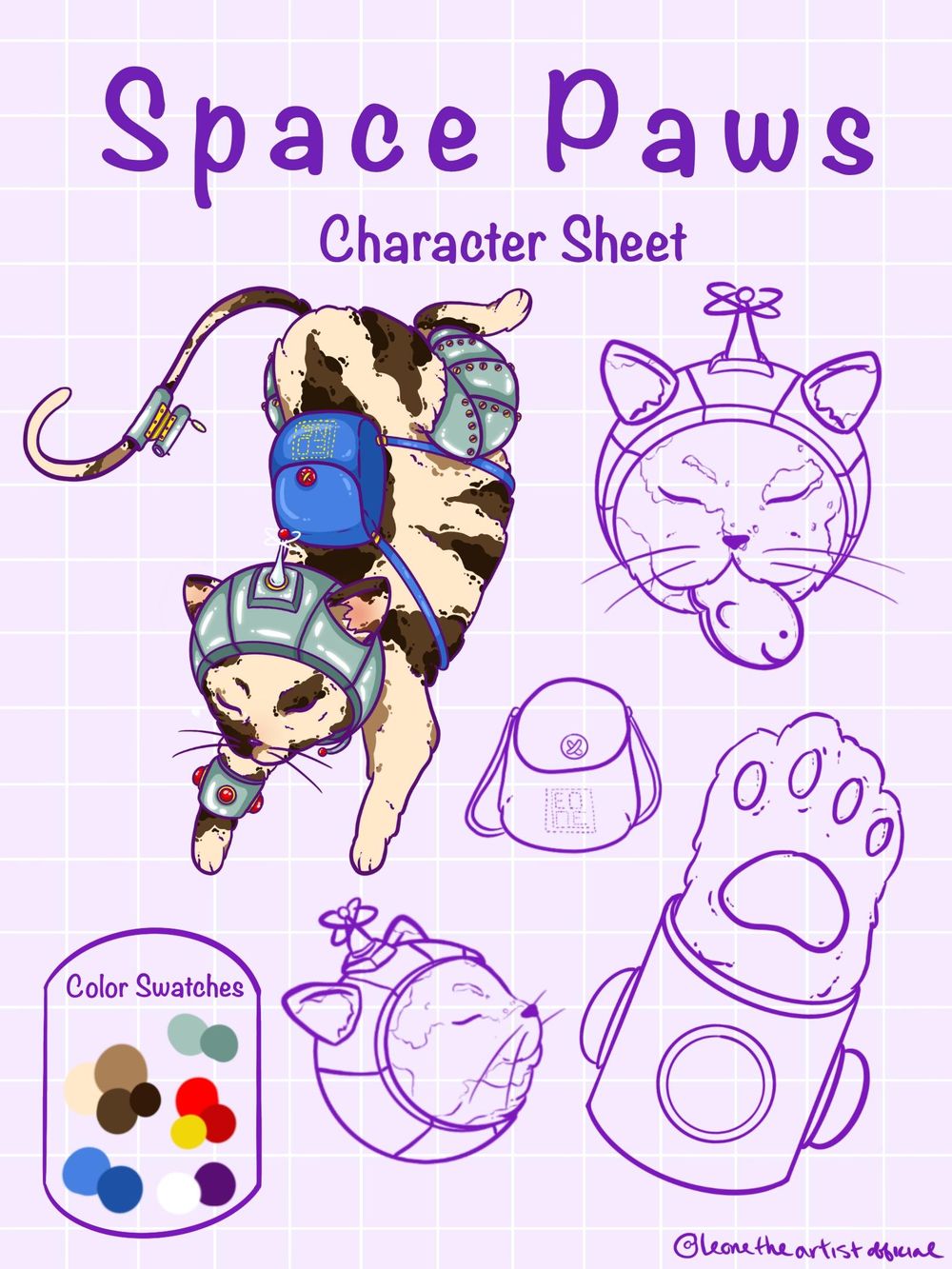 Space Paws Character Sheet - image 1 - student project