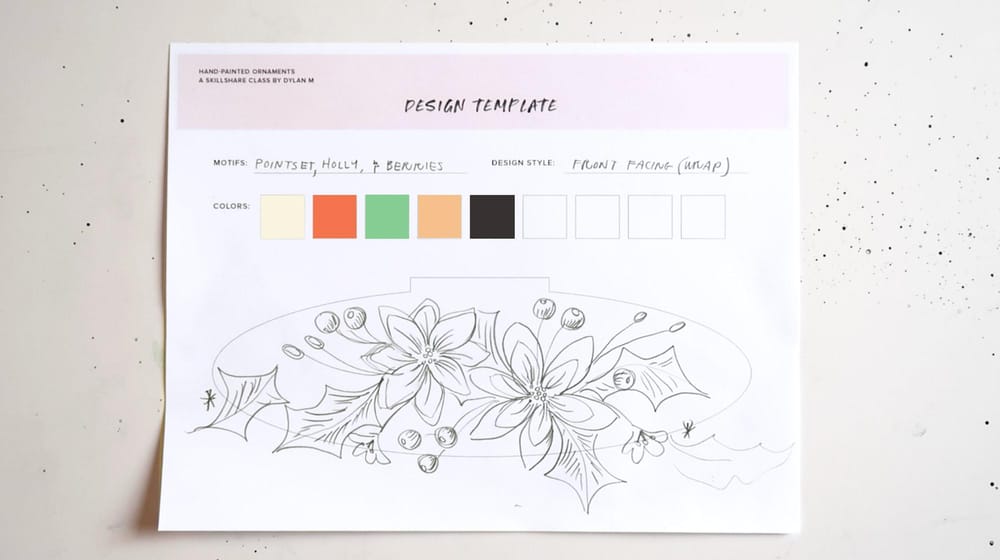 Retro Holiday Flora - image 1 - student project