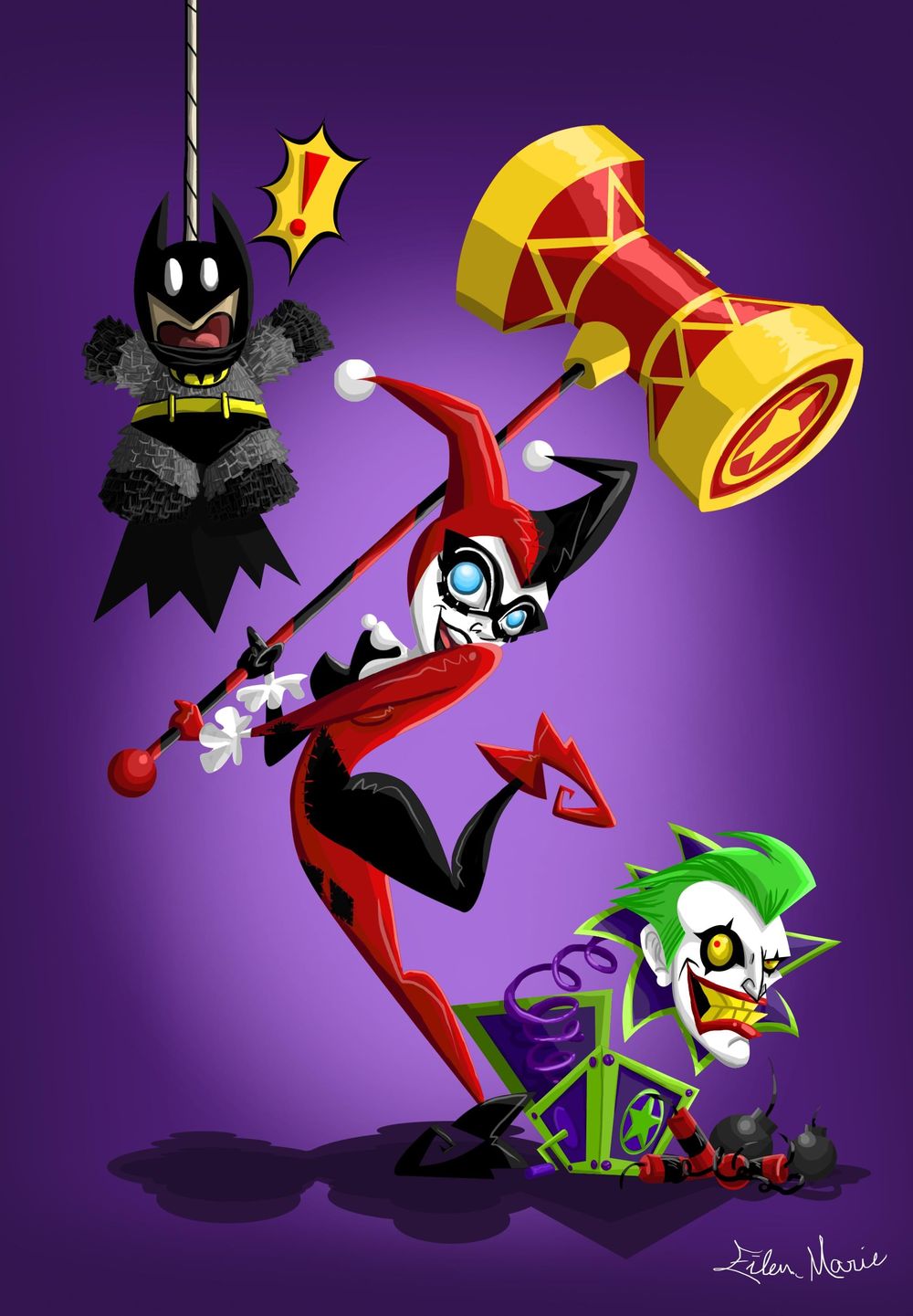 Harley Quinn Fanart  - image 3 - student project