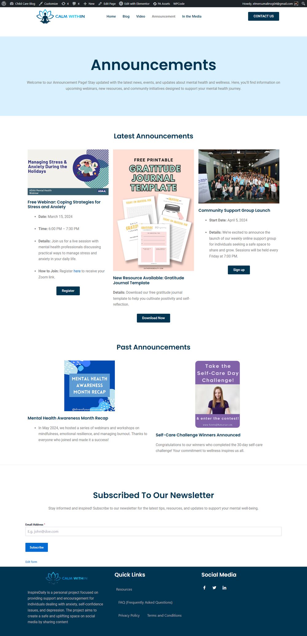 MY FIRST BLOG PAGE (https://calmwithin. site/) - image 4 - student project