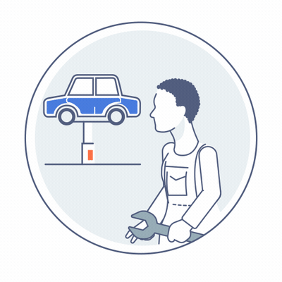 Mechanic with arm creases - image 1 - student project