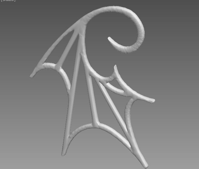 Bat wing shape! (UPDATE! A second attempt at printing!) - image 6 - student project