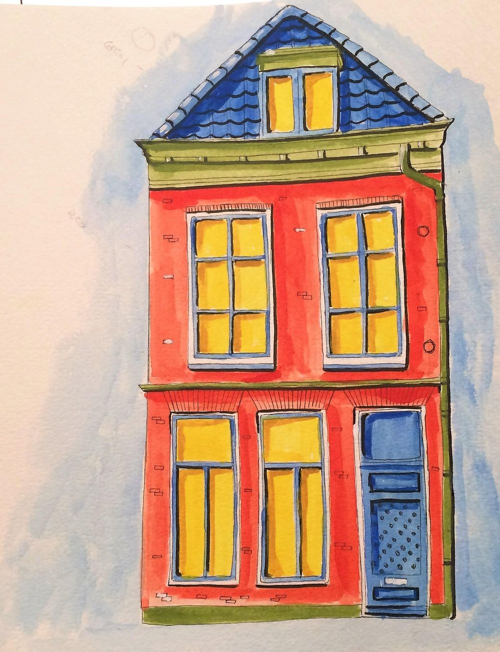 Watercolor Fun-house - image 3 - student project