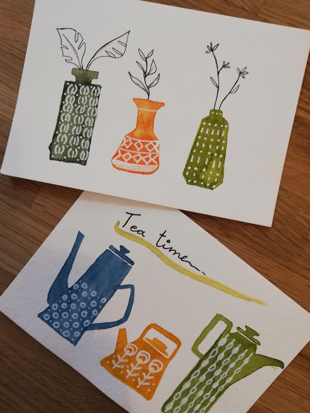 Everyday objects in watercolour and pen - image 1 - student project