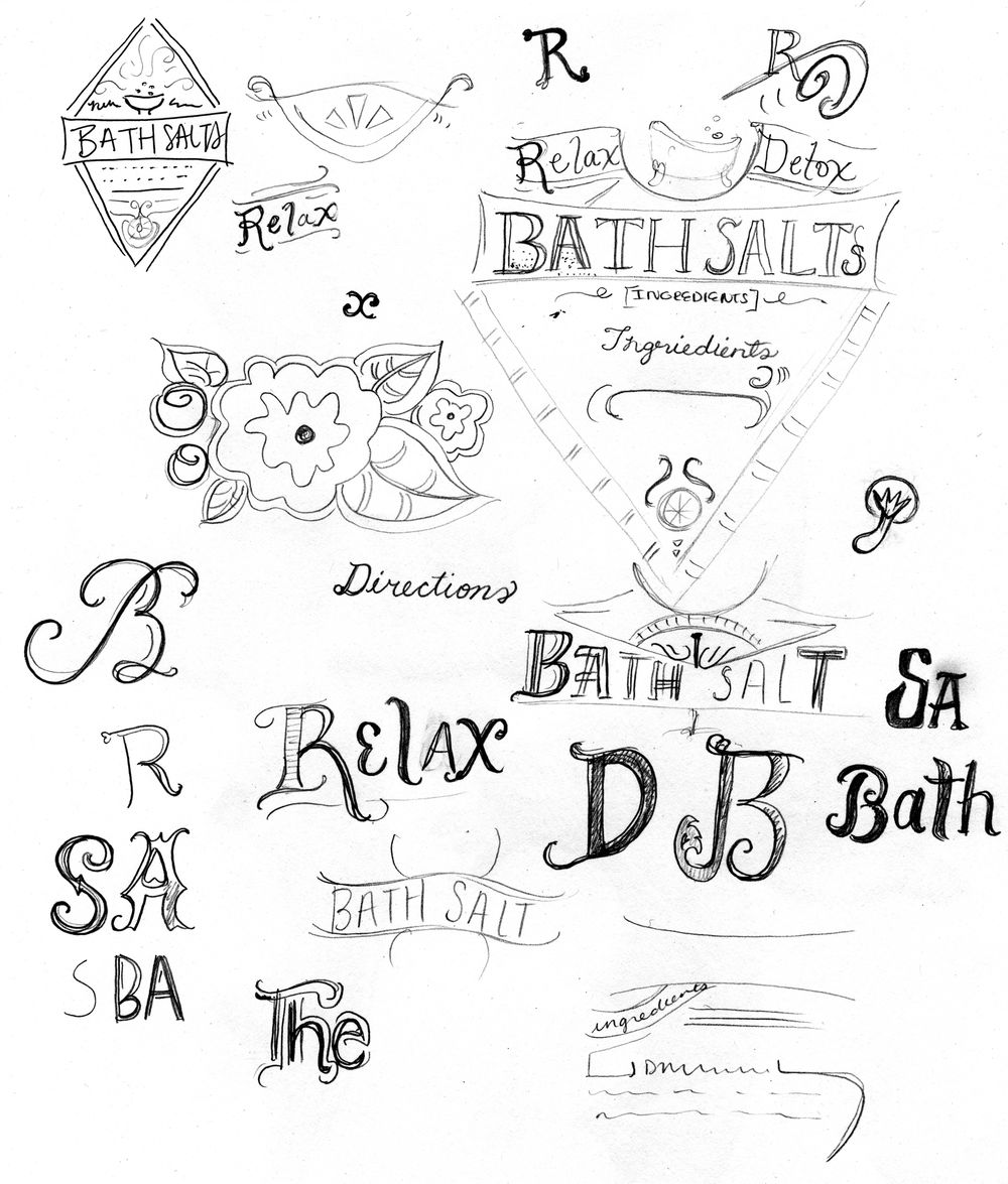 Bath Salt Label - image 40 - student project