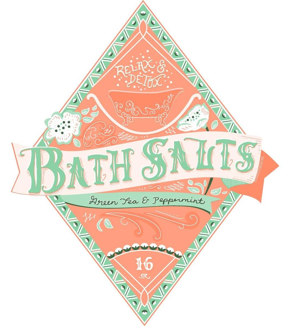 Bath Salt Label - image 6 - student project