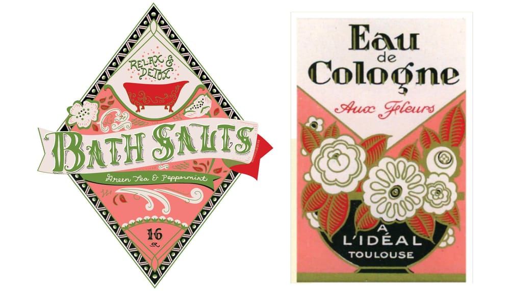 Bath Salt Label - image 3 - student project