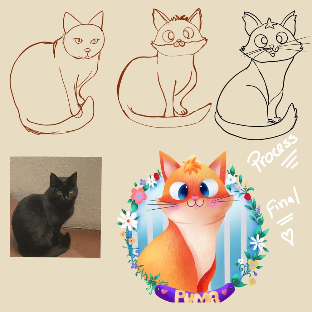 Create a cute pet class projects and steps - image 4 - student project