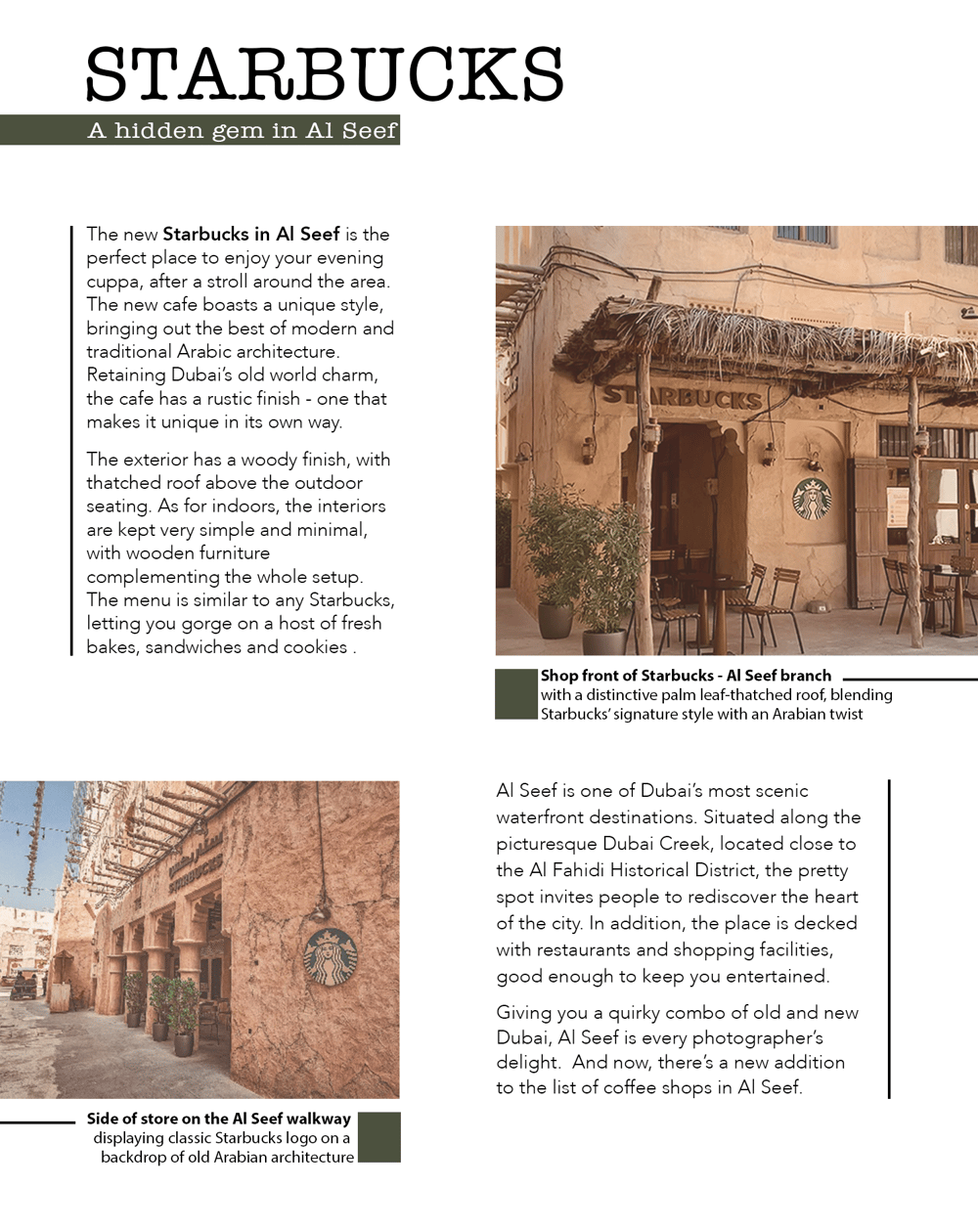 Starbucks - Al Seef, Dubai - image 1 - student project