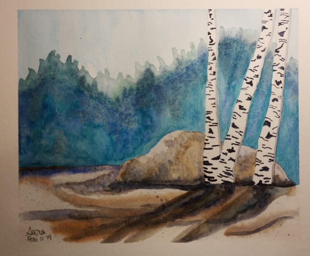 Three Birches - image 1 - student project