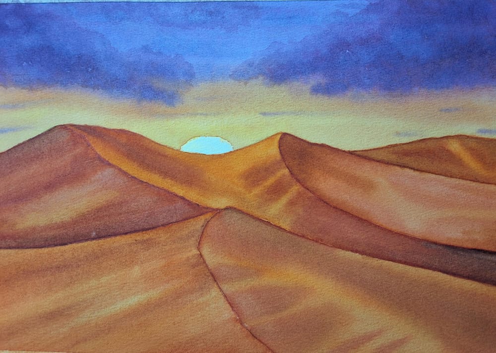Desert sunset - image 1 - student project