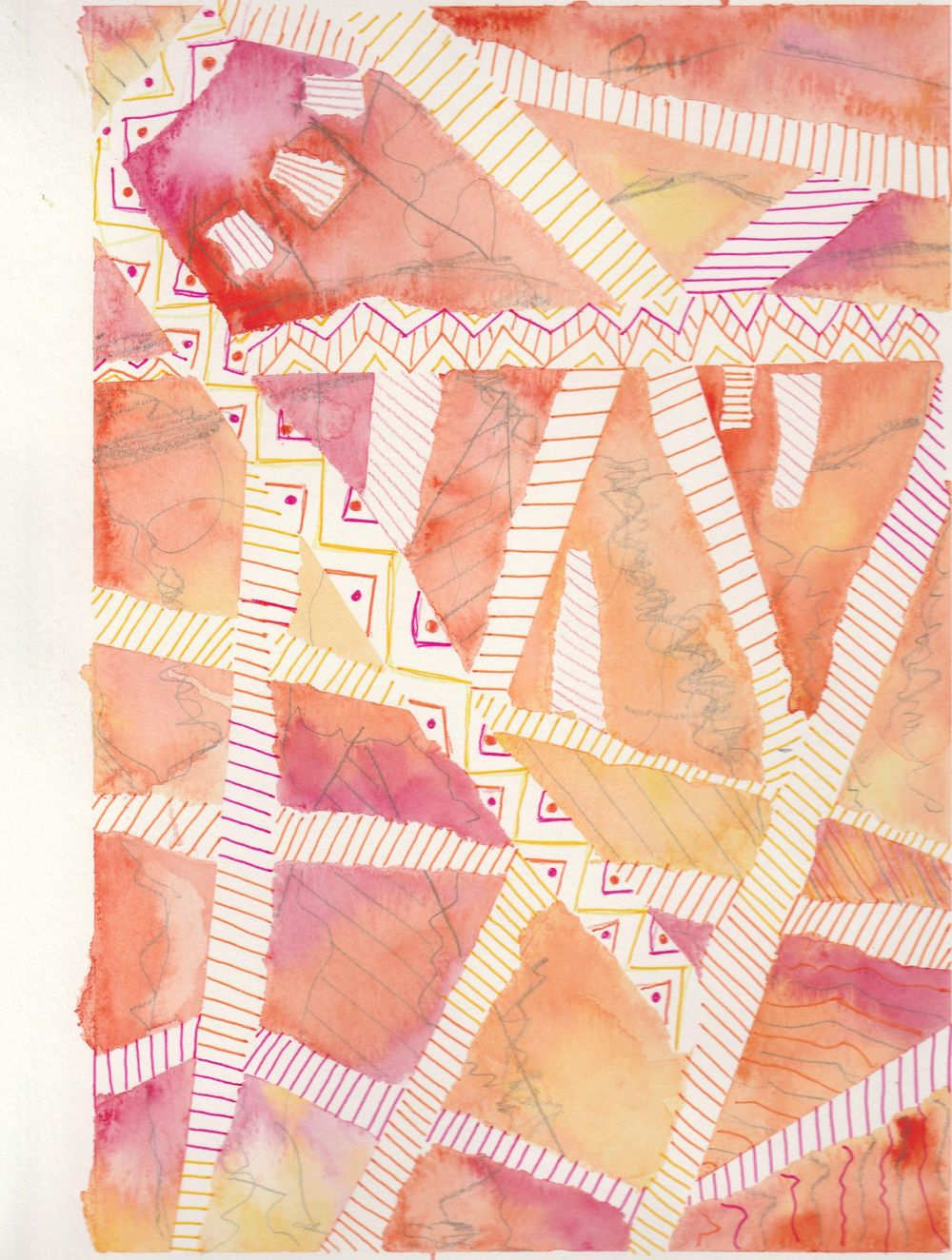 Mosaic Abstract Watercolors - image 1 - student project