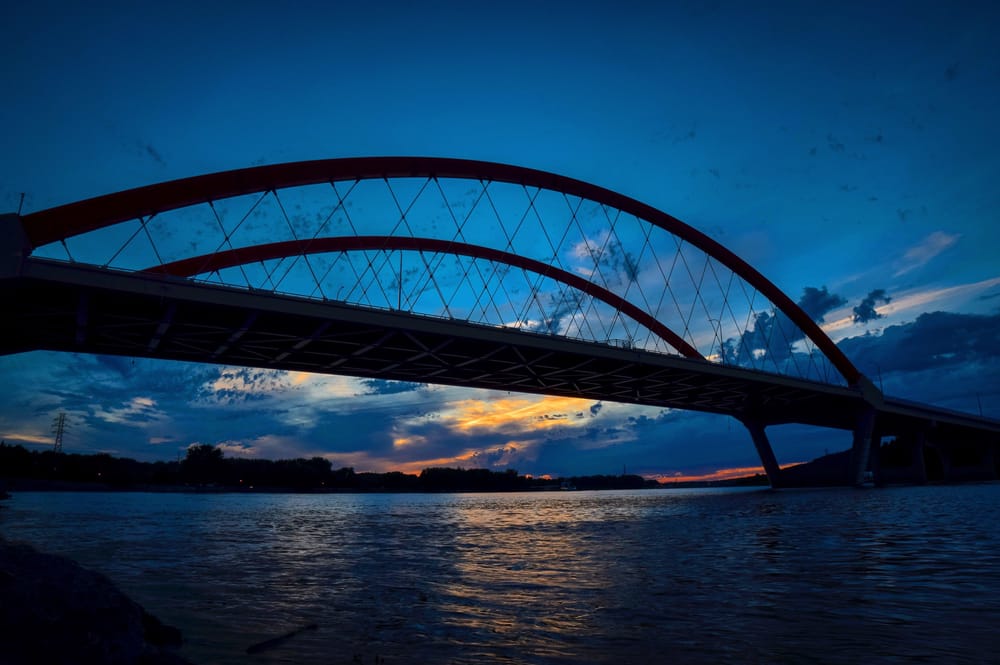 Sunset over the river - image 2 - student project