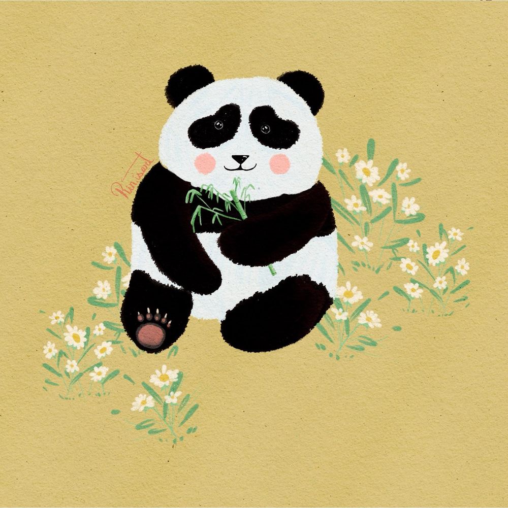 Panda print - image 2 - student project