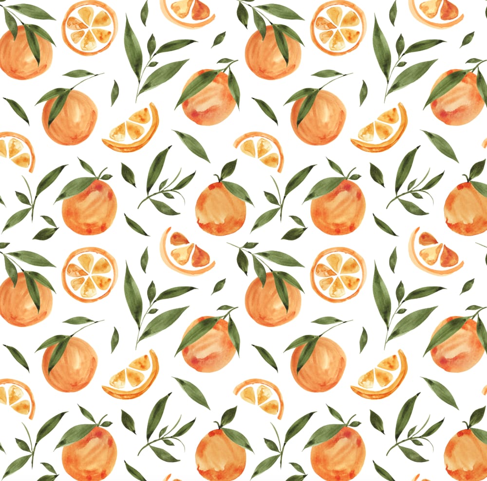 Painted Oranges Pattern - image 5 - student project