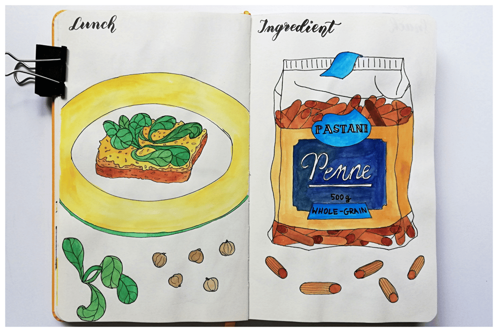 Daily Food Drawing - image 2 - student project