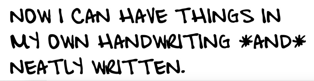 Emily's Handwriting Font - image 3 - student project