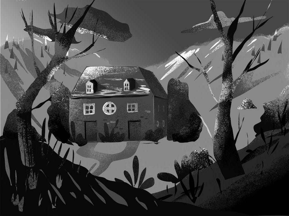 Black and white scene with lasso tool - image 1 - student project