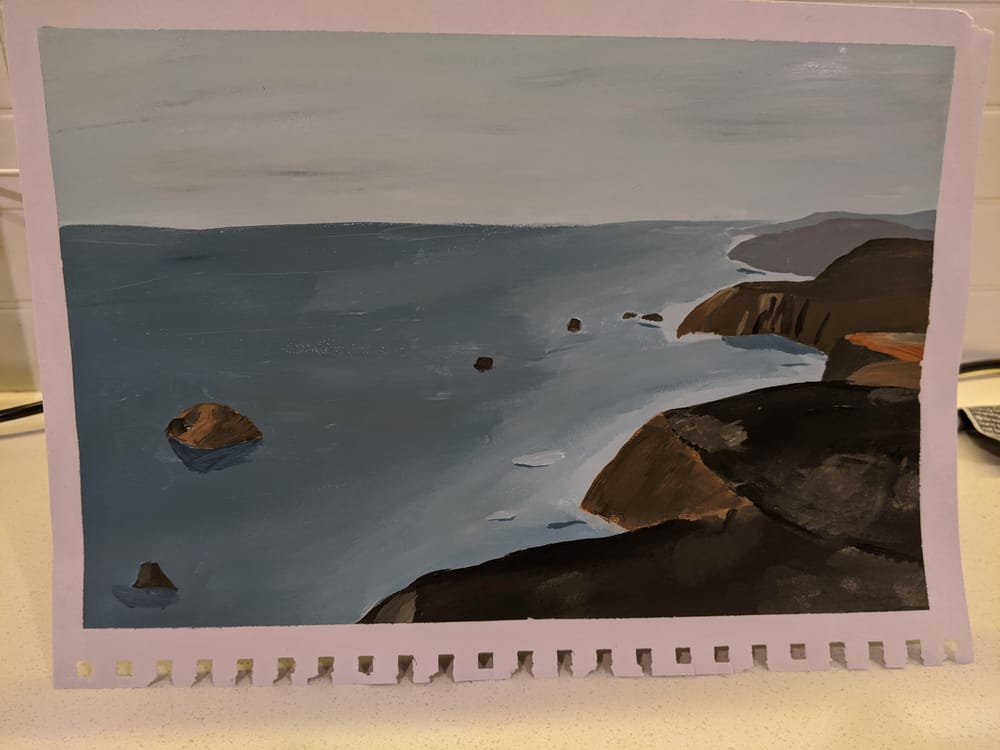 Orange and cliffs - image 1 - student project