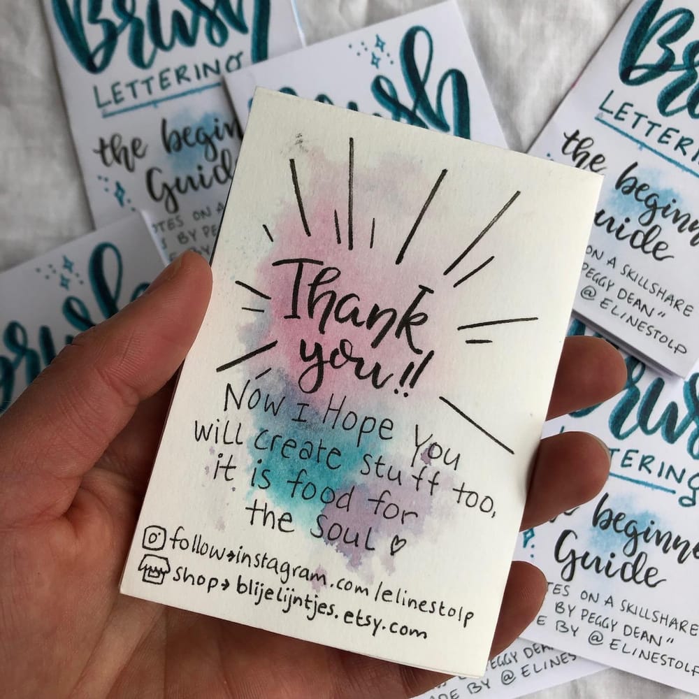 Brush Lettering Zine - image 4 - student project