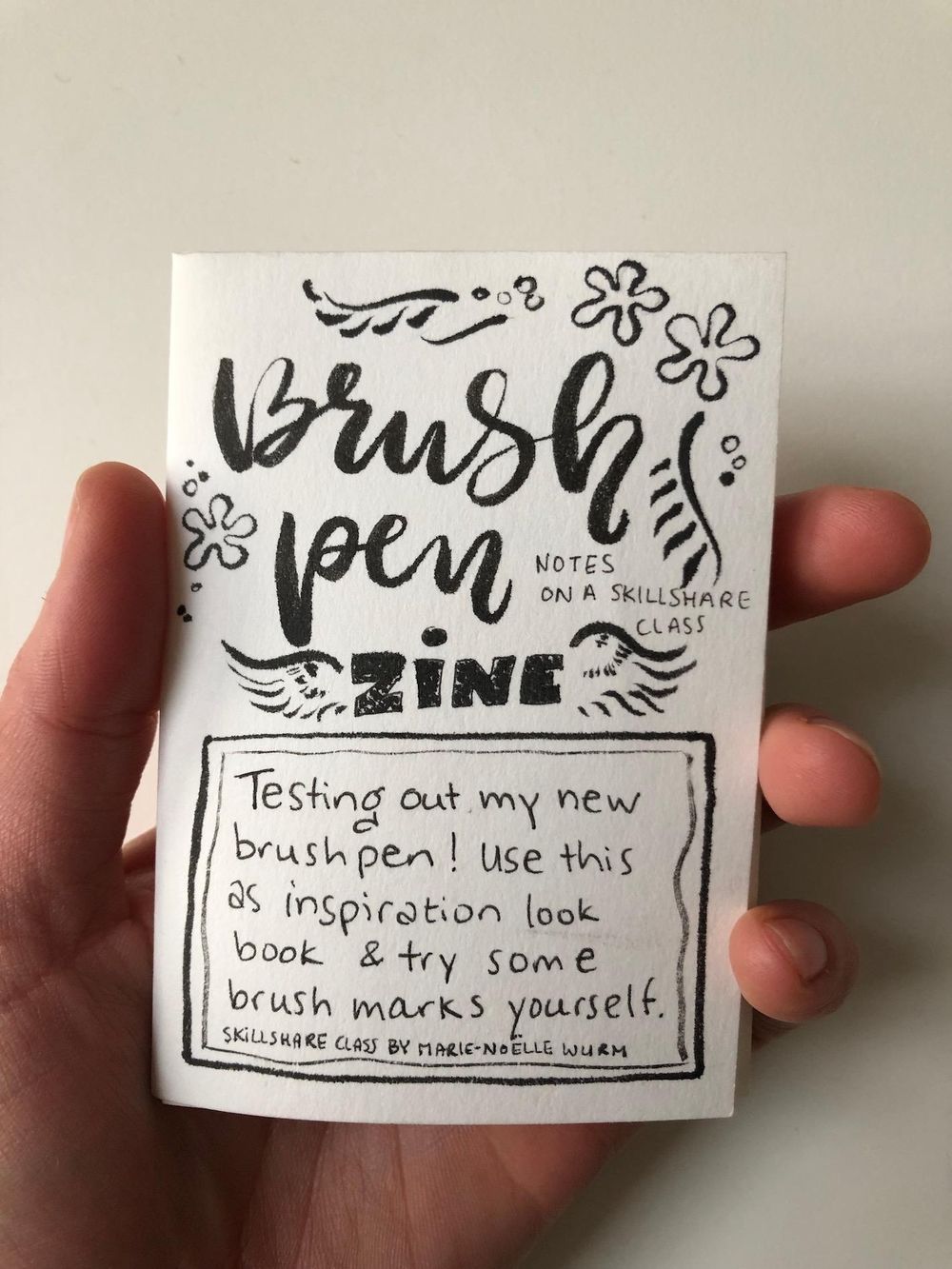 Brush Pen Zine - image 1 - student project