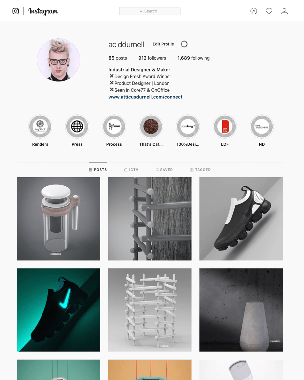 Industrial Designer IG - image 1 - student project