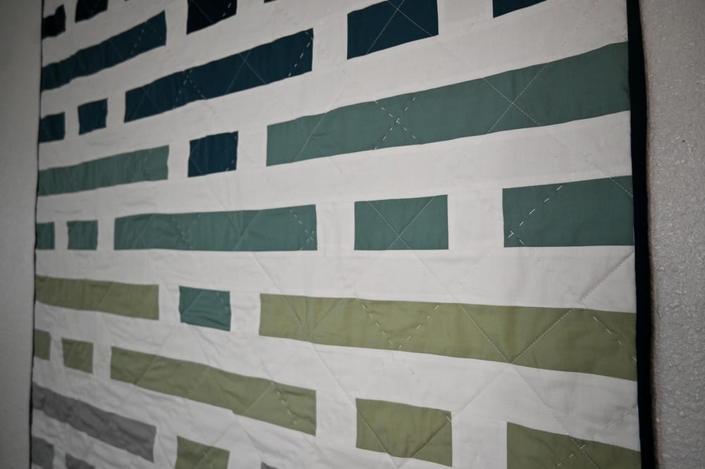 Between the Lines Baby Quilt - image 1 - student project