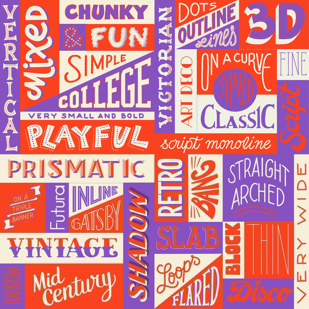 Font menu & lettering and illustration challenge - image 8 - student project