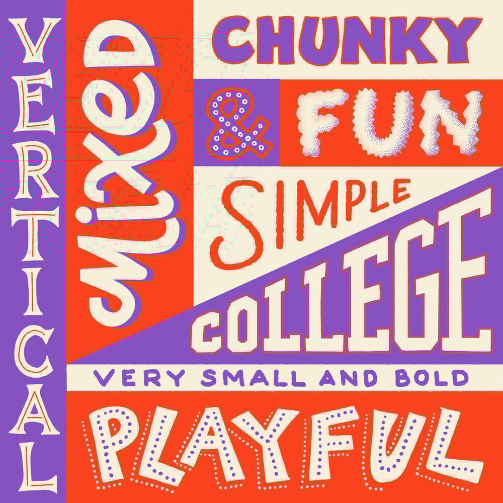 Font menu & lettering and illustration challenge - image 5 - student project