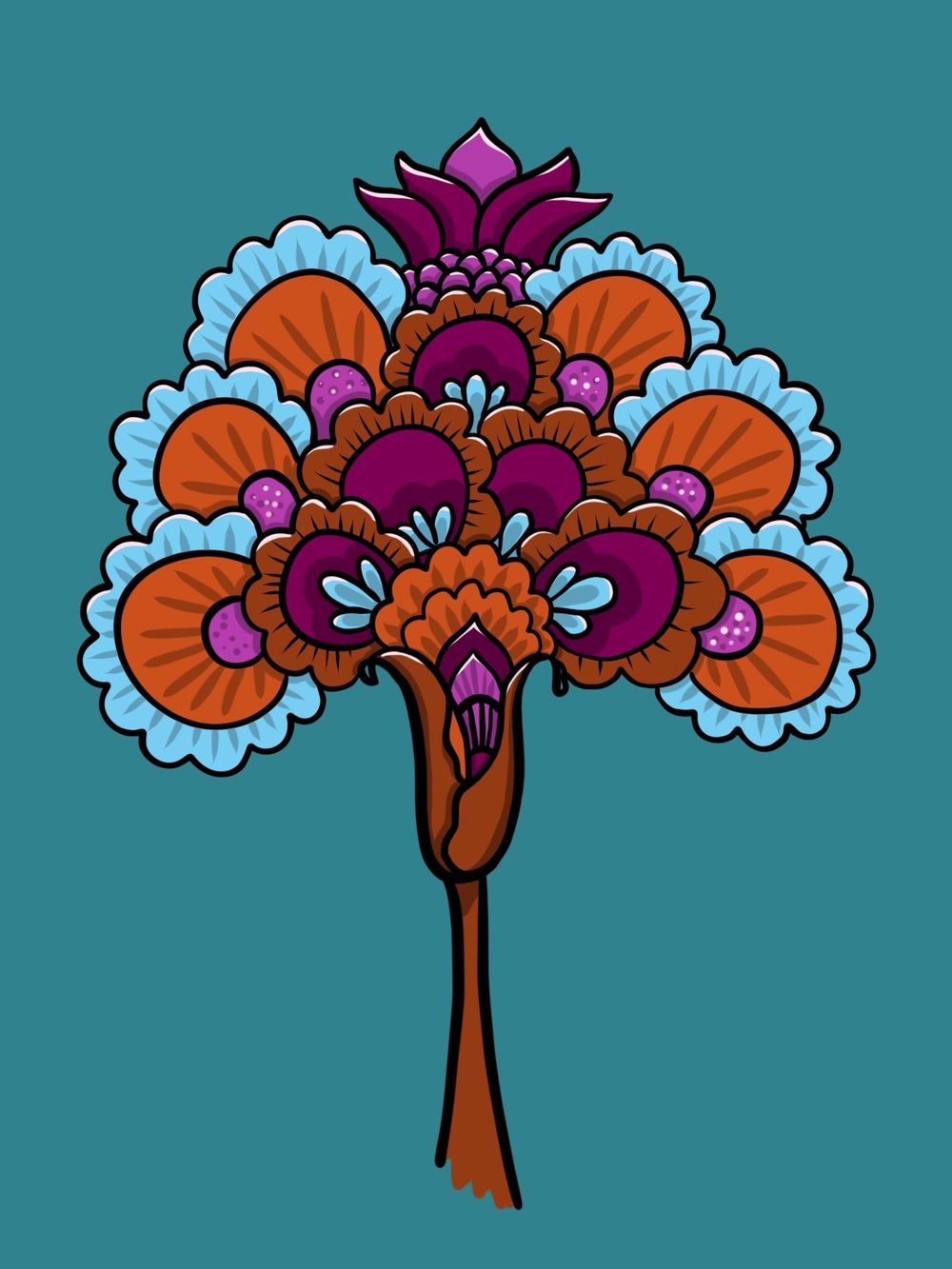 Indian Floral Inspiration - image 2 - student project