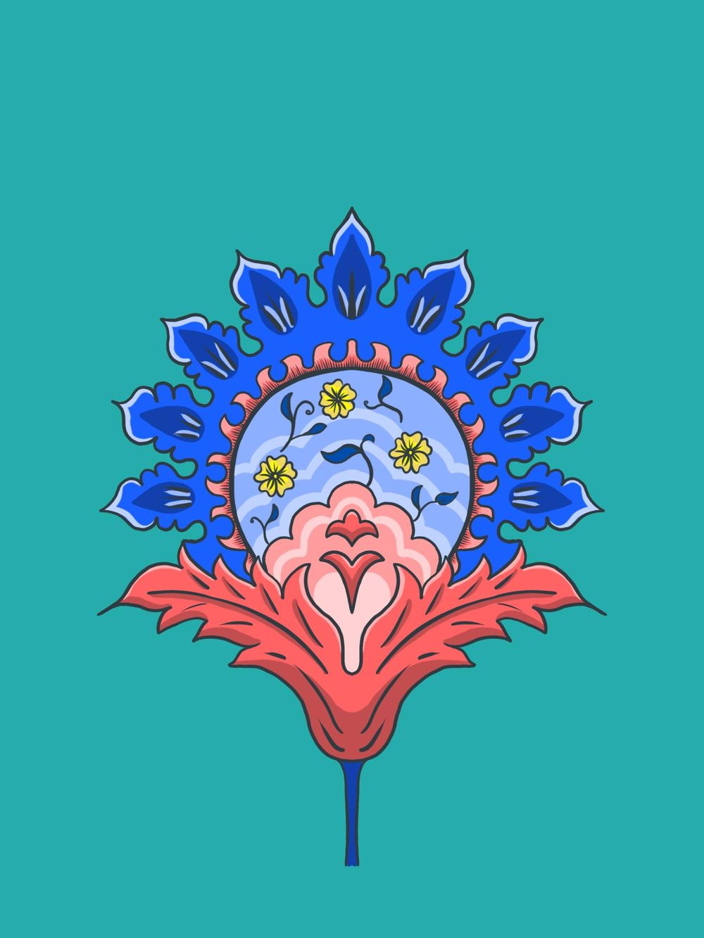 Indian Floral Inspiration - image 1 - student project