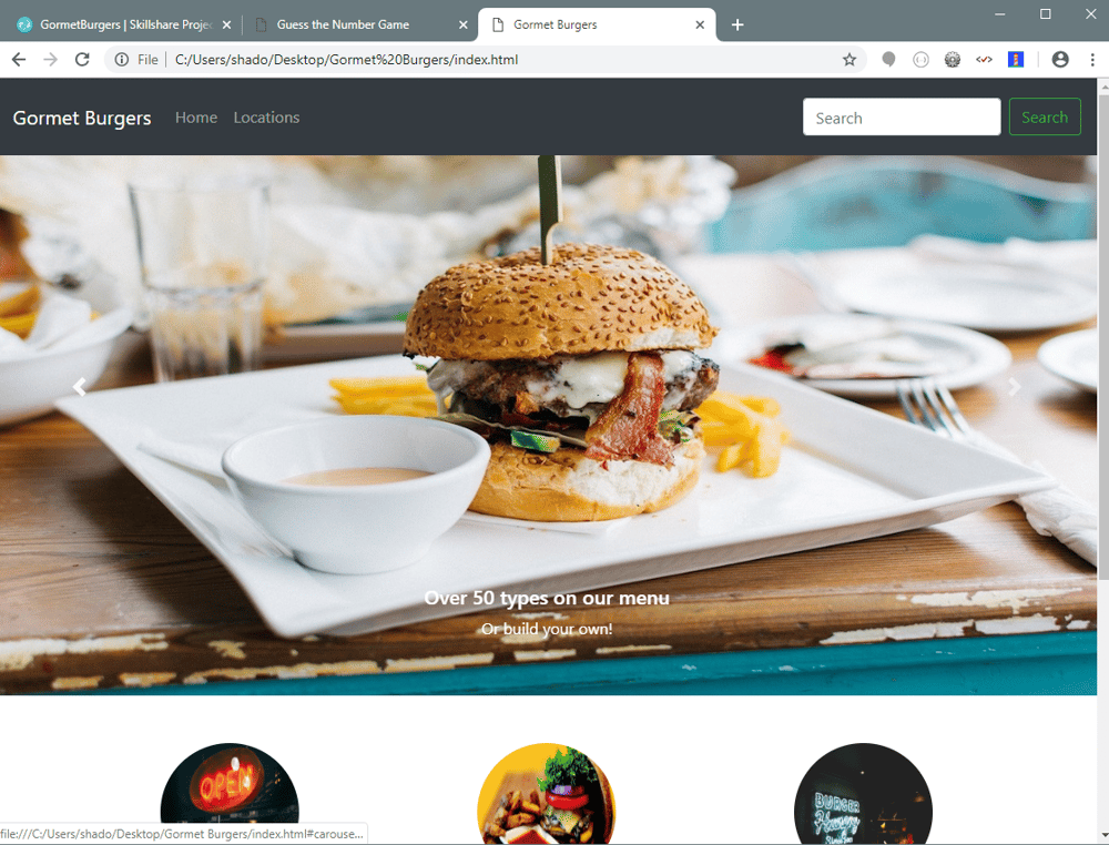 GormetBurgers - image 1 - student project