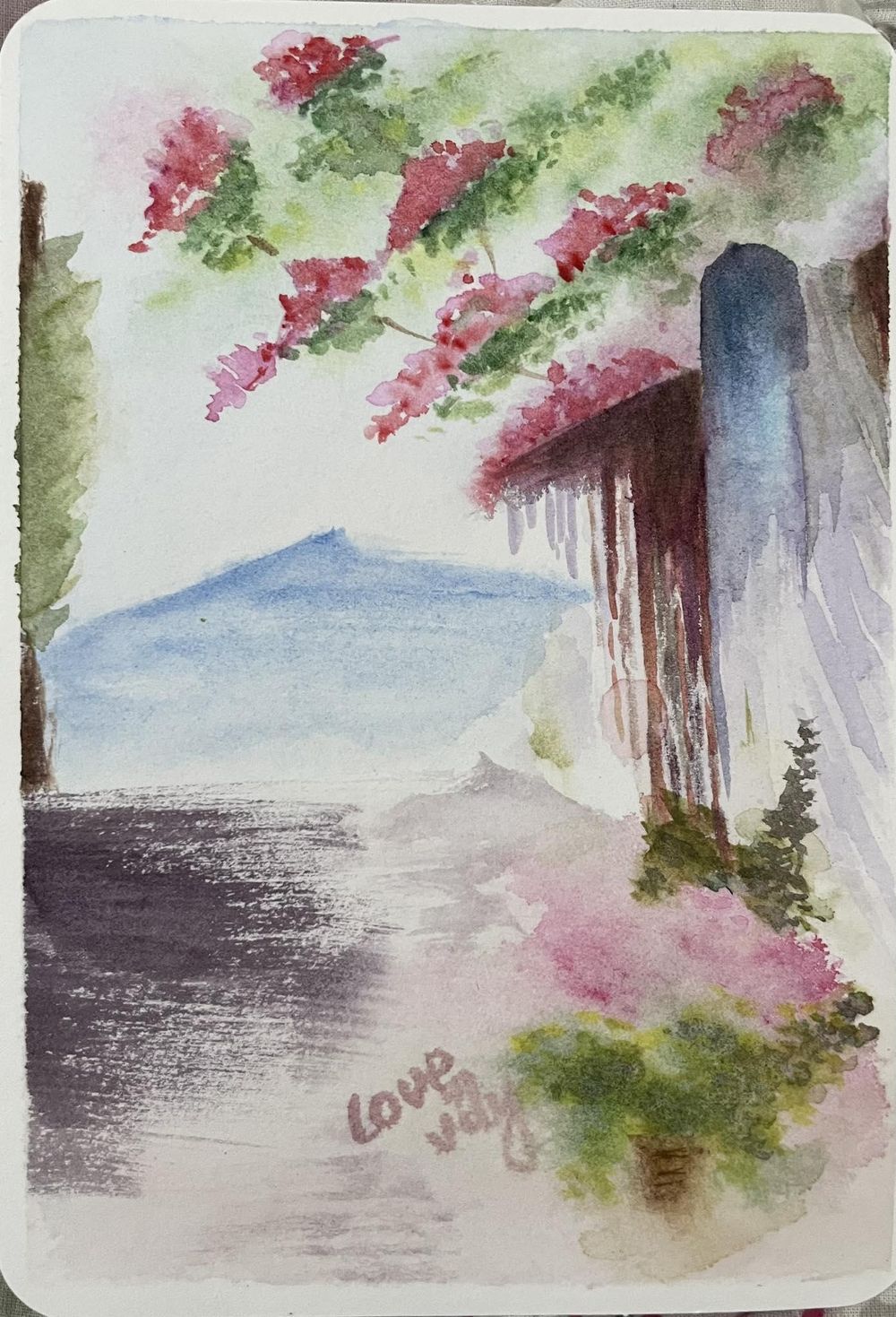 summer blossom walkway & ballerina girl - image 2 - student project