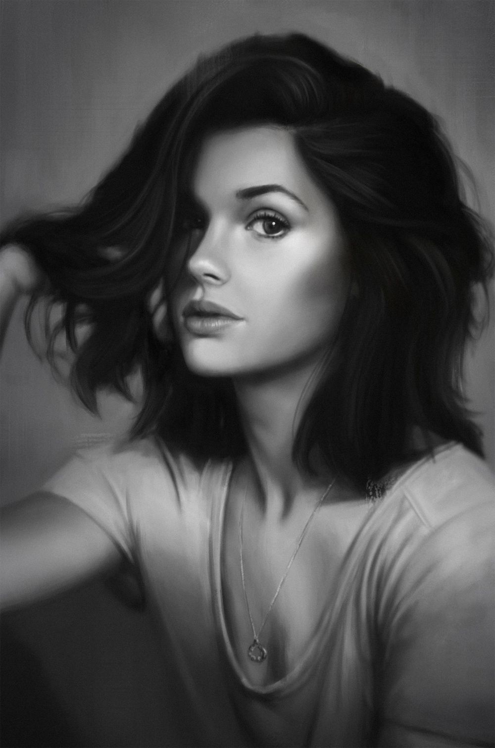Digital Portrait Painting - image 1 - student project