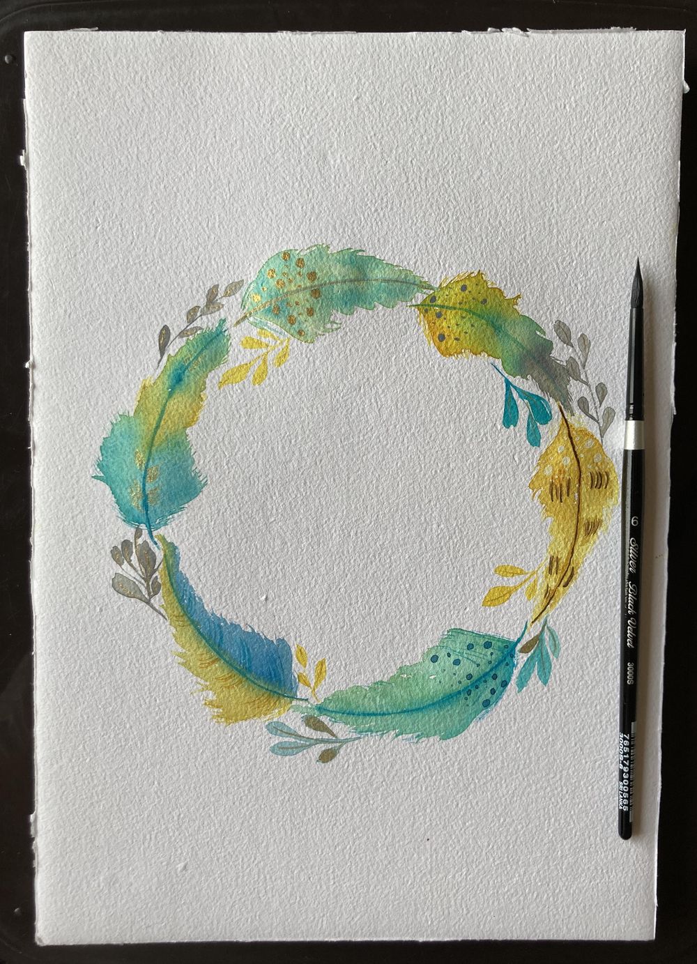 Feathers Wreath - image 3 - student project