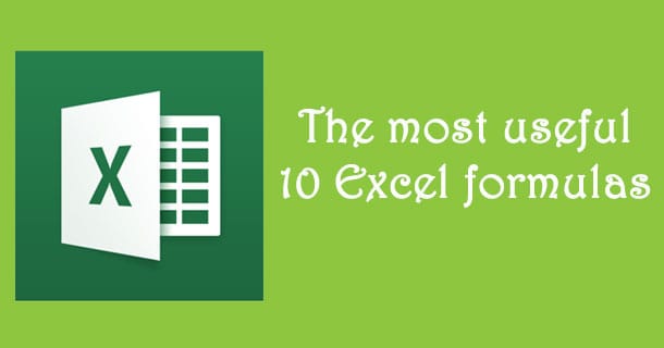 The most useful 10 Excel formulas - image 1 - student project