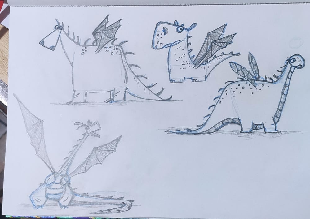 My first dragons ever drawn - image 4 - student project